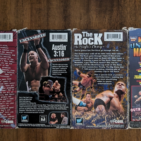 Lot Of 4 WWF / WWE Wrestling VHS Videos - Picture 5 of 6
